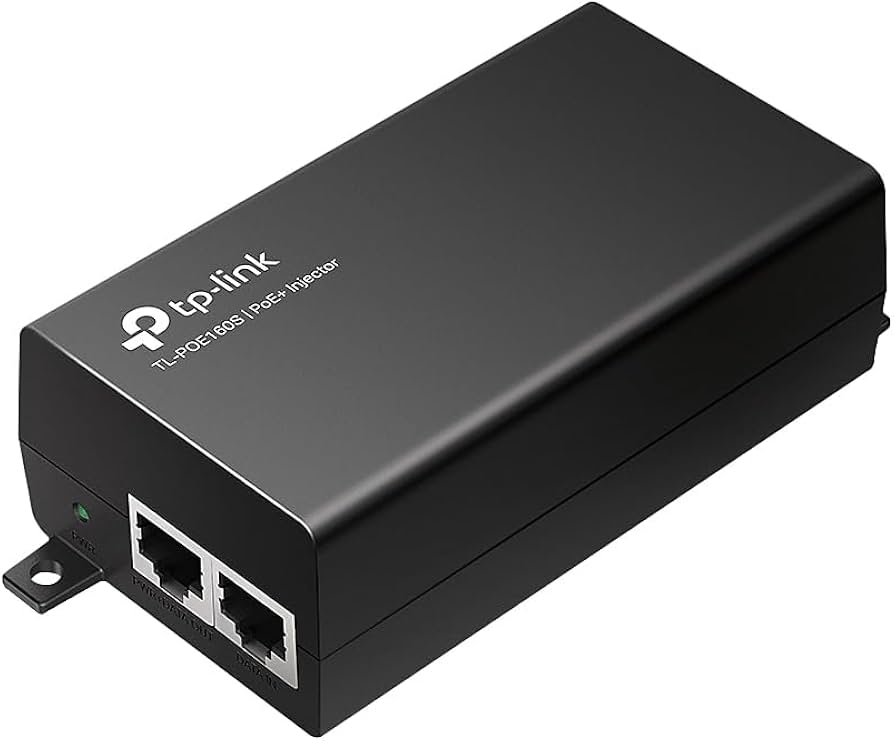 مکمل دوربین تحت شبکه ویپ تی پی لینک (TP-Link–Omada PoE+ Injector TL‑POE160S)